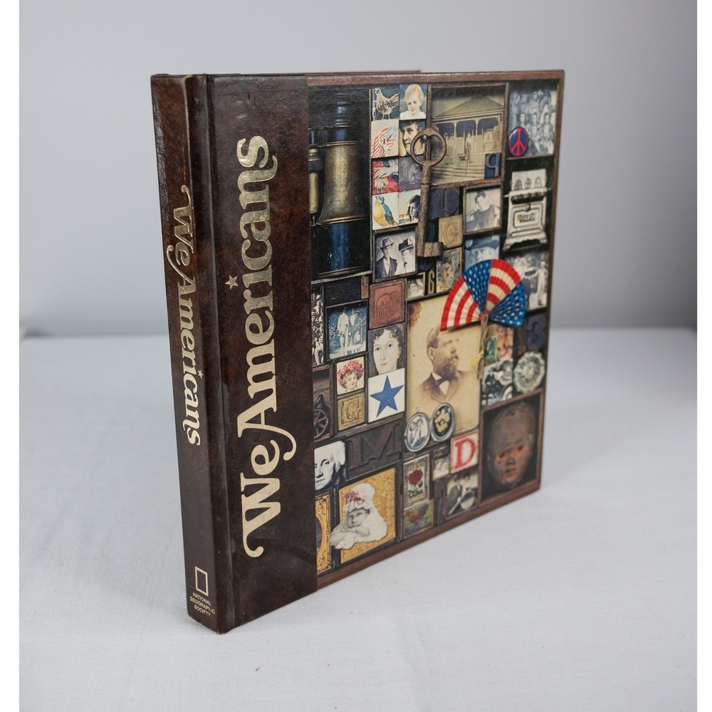 National Geographic We Americans Book good 1975 History Hardcover coffee table